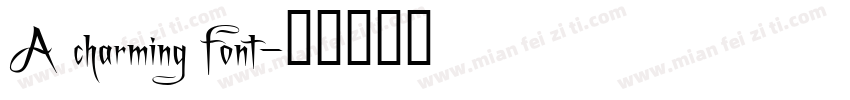 A charming font字体转换